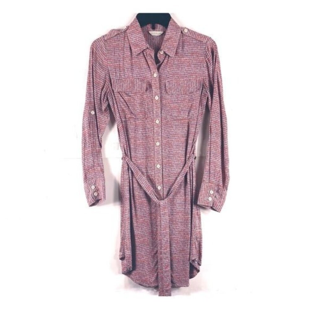 Anthropologie 11-1-Tylho Collared Button-up Shirtdress Size Small Preppy